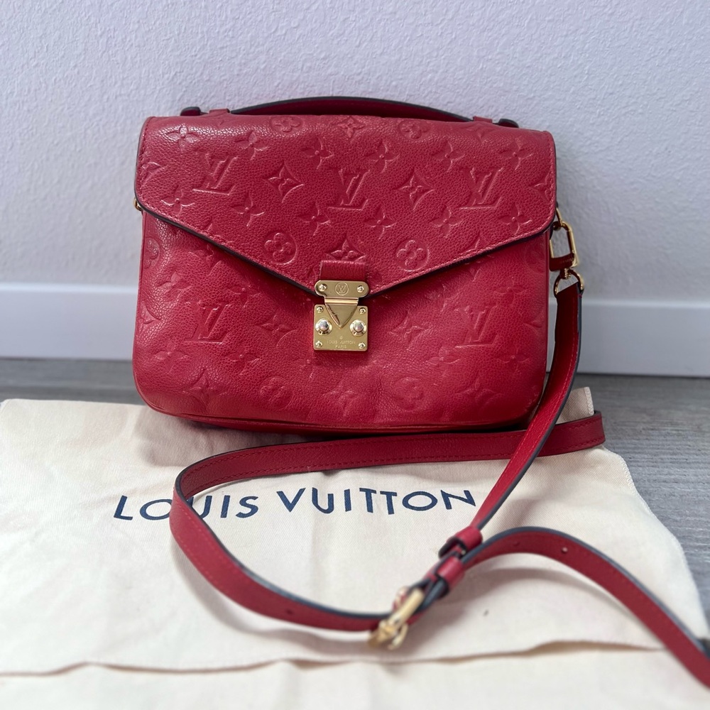 Louis Vuitton Red Leather Women's Bag